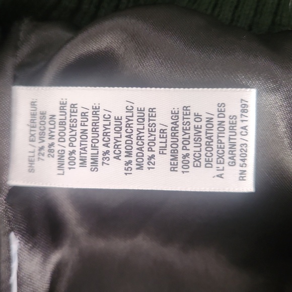 Old Navy Vintage Velvet Fur Trim Hooded Vest - Picture 10 of 11